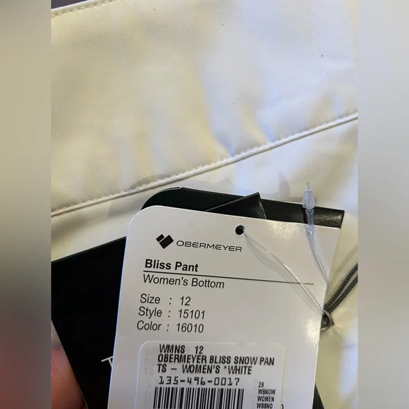 Obermeyer Women’s Size 12 Bliss Snow Ski Pants NWT White Snowboard - Picture 12 of 13